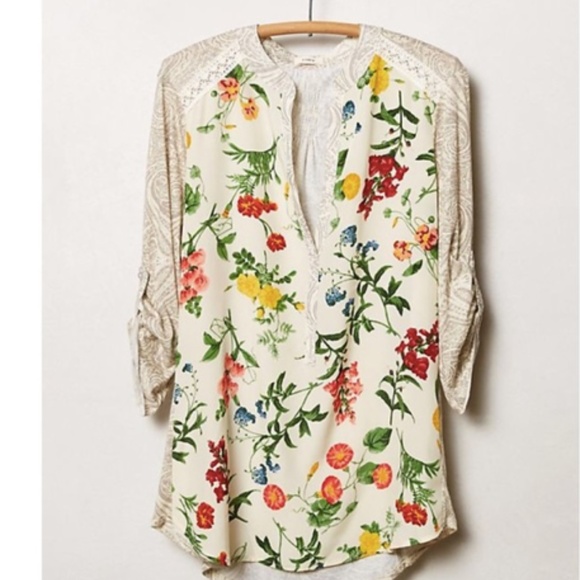 Anthropologie Tops - Anthropologie Tiny Effie floral print top